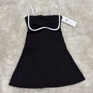ALO Yoga Black Dress with White Accents